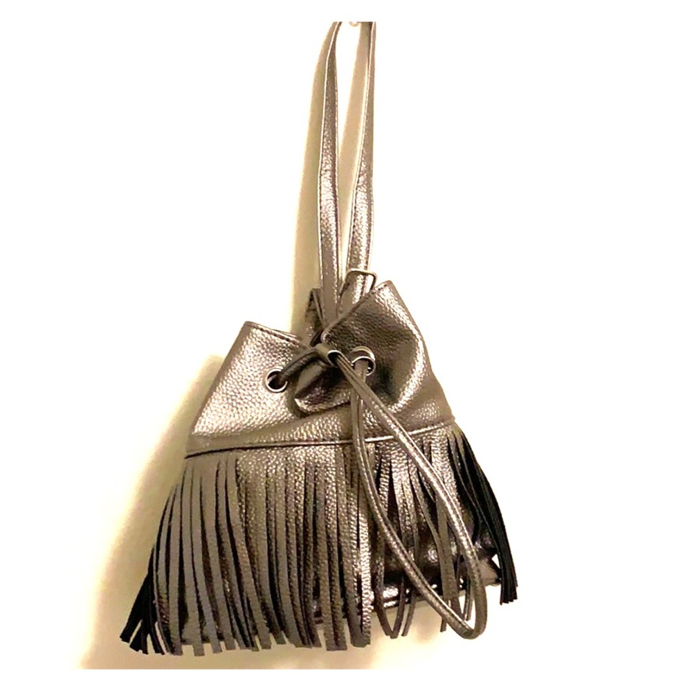 Bucket hand bag Metallic NWT